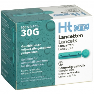 HT One,TD Gluco HT One prik lancetten 30G HT One,TD Gluco HT One prik lancetten 30G
