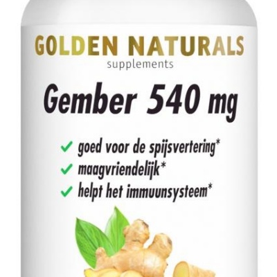 Golden Naturals Gember 300mg Golden Naturals Gember 300mg