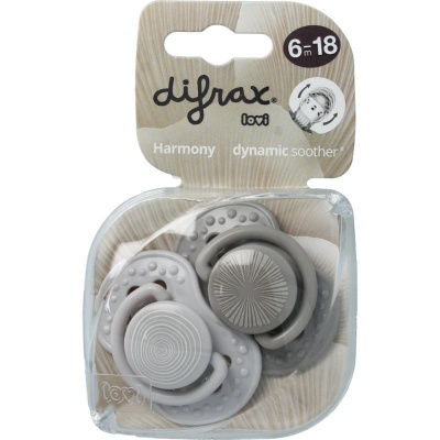Difrax Lovi fopspeen harmony 6-20 maanden assorti Difrax Lovi fopspeen harmony 6-20 maanden assorti