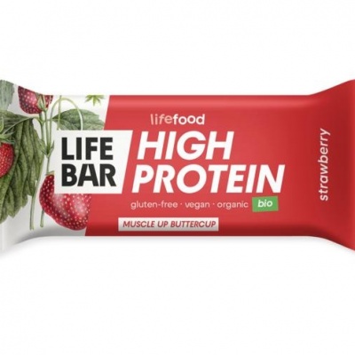 Lifefood Lifebar proteine aardbei bio