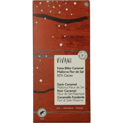 Vivani Dark caramel Mallorca fleur de sel 62% cacao bio