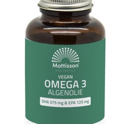 Mattisson Omega 3 algenolie DHA 375 mg / EPA 125 mg vegan