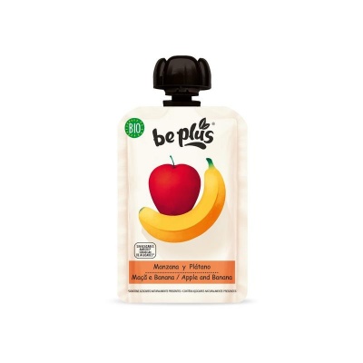 Beplus Knijpfruit 100% apple banana bio