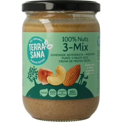Terrasana 3 Mix notenpasta zonder pinda Terrasana 3 Mix notenpasta zonder pinda