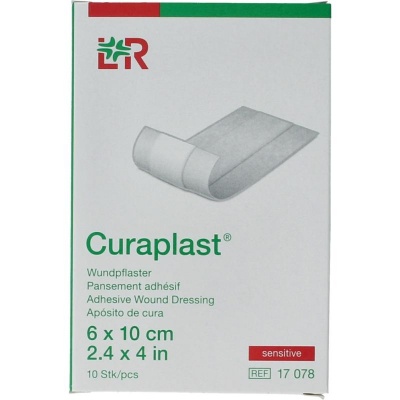 Curaplast Wondpleister sensitive 10 cm x 6 cm Curaplast Wondpleister sensitive 10 cm x 6 cm