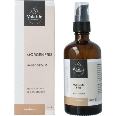 Volatile Massageolie morgenfris glas met pomp