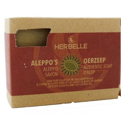 Herbelle Aleppo zeep olijf + 16% laurier Herbelle Aleppo zeep olijf + 16% laurier