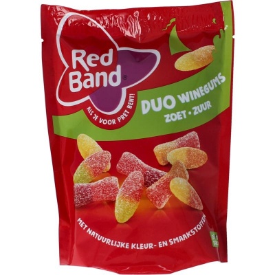 Red Band Winegums duo zoet zuur
