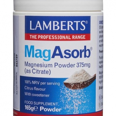 Lamberts MagAsorb (magnesium citraat) poeder 375 mg Lamberts MagAsorb (magnesium citraat) poeder 375 mg