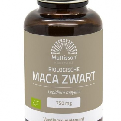 Mattisson Zwarte maca 750mg bio