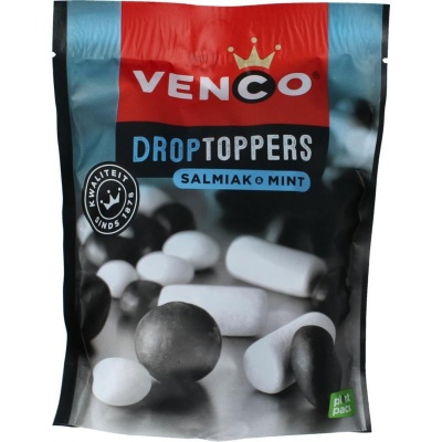 Venco Droptoppers salmiak mint