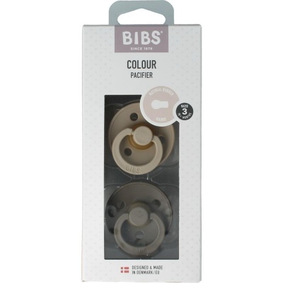 Bibs Fopspeen maat 3 - vanilla/dark oak 2pack
