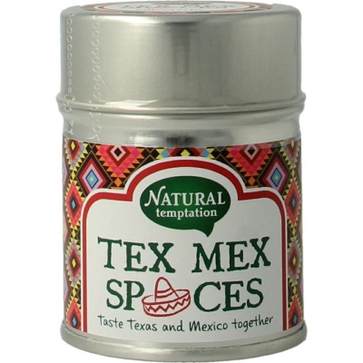 Nat Temptation Tex Mex spices blikje bio Nat Temptation Tex Mex spices blikje bio