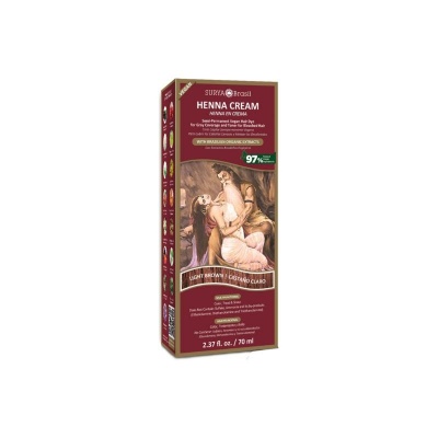 Surya Brasil Henna haarverf creme licht bruin Surya Brasil Henna haarverf creme licht bruin