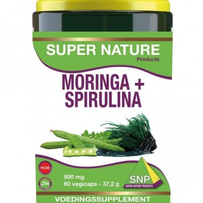 SNP Moringa & spirulina 500 mg puur SNP Moringa & spirulina 500 mg puur