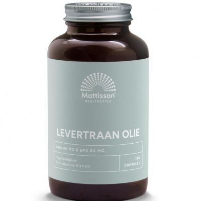 Mattisson Levertraanolie 1000 mg met vitamine A/D