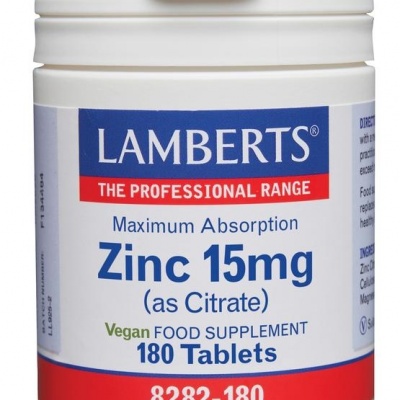Lamberts Zink citraat 15 mg Lamberts Zink citraat 15 mg