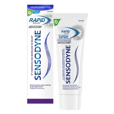 Sensodyne Tandpasta rapid relief whitening Sensodyne Tandpasta rapid relief whitening
