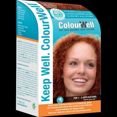 Colourwell 100% natuurlijke haarkleur koper rood