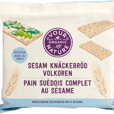 Your Organic Nat Knackebrod volkoren sesam bio
