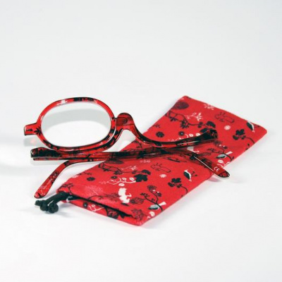 Make up bril rood +2.50