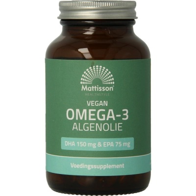 Mattisson Omega 3 algenolie DHA150/EPA75
