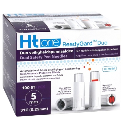 Ht One ReadyGard Duo veiligheidspennaald 31G 5mm