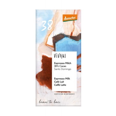 Vivani Chocolade Demeter melk espresso 38% bio