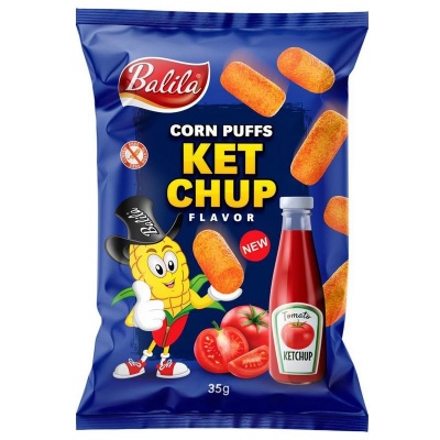 Balila Corn puffs ketchup Balila Corn puffs ketchup