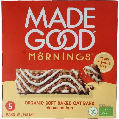 Madegood Morning bar cinnamon bun bio