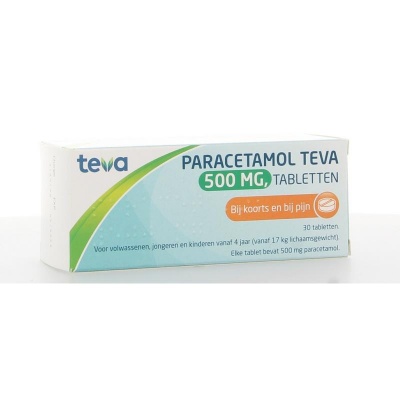 Teva Paracetamol 500 milligram Teva Paracetamol 500 milligram