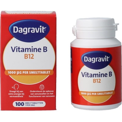 Dagravit Vitamine B12 1000 mcg smelt Dagravit Vitamine B12 1000 mcg smelt