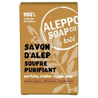 Aleppo Soap Co Aleppo zeep met zwavelbloem in doosje Aleppo Soap Co Aleppo zeep met zwavelbloem in doosje