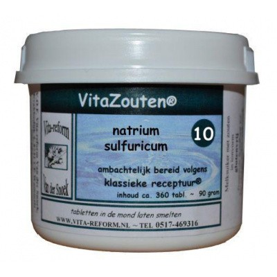 Natrium sulfuricum VitaZout Nr. 10 Natrium sulfuricum VitaZout Nr. 10