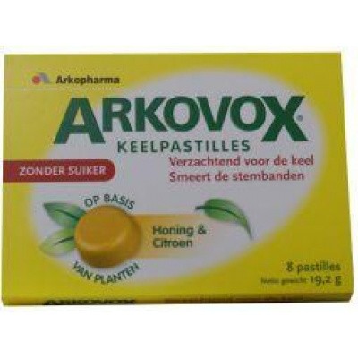 Honing citroen keelpastilles