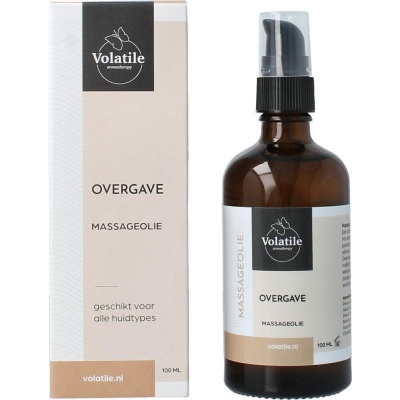 Volatile Massageolie overgave glas met pomp