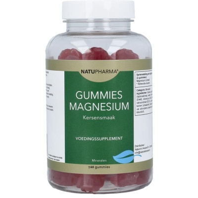 Natupharma Gummies magnesium kersensmaak Natupharma Gummies magnesium kersensmaak