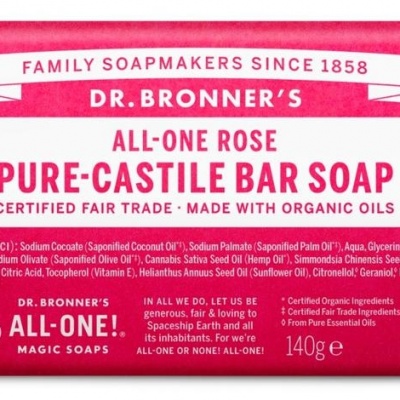 DR Bronners Barsoap rose