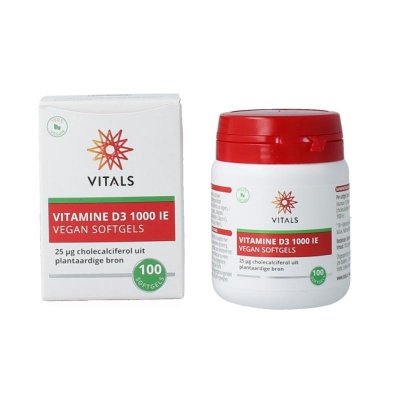 Vitals Vitamine D3 1000IE vegan Vitals Vitamine D3 1000IE vegan