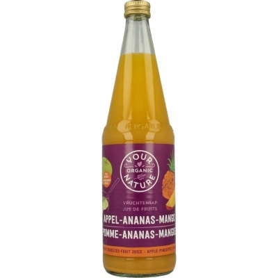 Your Organic Nat Vruchtensap appel ananas mango