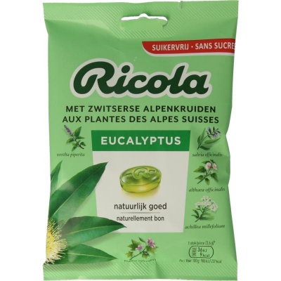 Ricola Eucalyptus suikervrij Ricola Eucalyptus suikervrij