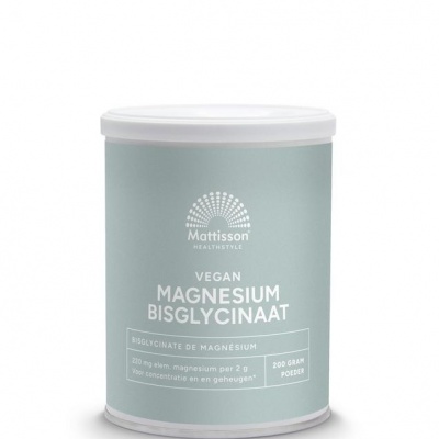 Mattisson Magnesium bisglycinaat poeder 11.4% elem magnesium