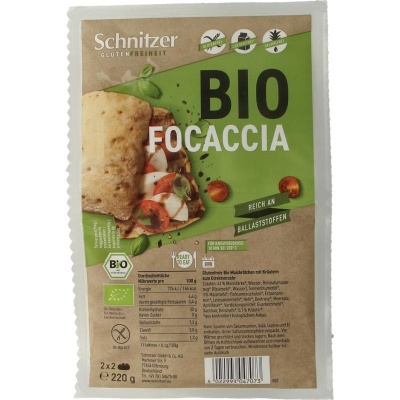 Schnitzer Focaccia 4 stuks biologisch