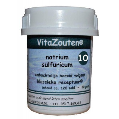 Natrium sulfuricum VitaZout Nr. 10 Natrium sulfuricum VitaZout Nr. 10