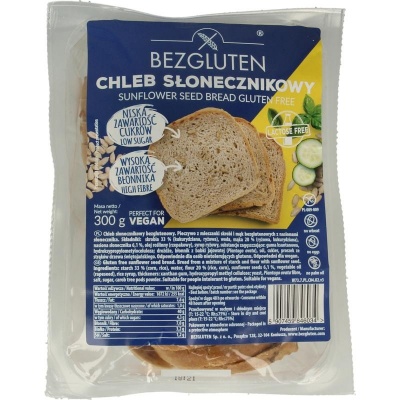 Bezgluten Zonnebloempittenbrood gesneden glutenvrij Bezgluten Zonnebloempittenbrood gesneden glutenvrij