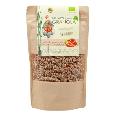 Vitiv Tijgernoot granola aardbei/kokosnoot bio Vitiv Tijgernoot granola aardbei/kokosnoot bio
