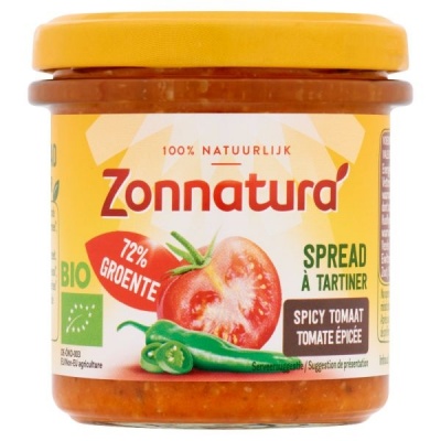 Zonnatura Groentespread spicy tomato