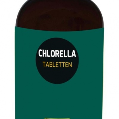 Hanoju Chlorella premium 400 mg glas flacon Hanoju Chlorella premium 400 mg glas flacon
