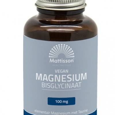 Mattisson Magnesium bisglycinaat 100mg elementair