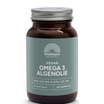 Mattisson Omega 3 algenolie DHA 375 mg / EPA 125 mg vegan Mattisson Omega 3 algenolie DHA 375 mg / EPA 125 mg vegan